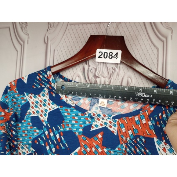 NWOT LuLaRoe Tunic Top Fireworks Popsicles Stars Patriot Summer 4th Of July SZXS - Picture 16 of 16